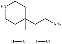 2-(4-甲基哌啶-4-基)乙烷-1-胺二盐酸盐, 2287298-91-1, 结构式